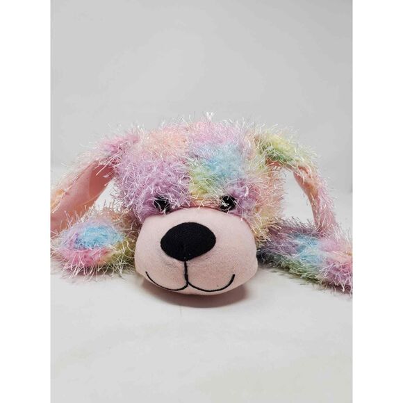 Peek-A-Boo Plush Rainbow Tye-dye Dog Stuffed Animal - Picture 9 of 9